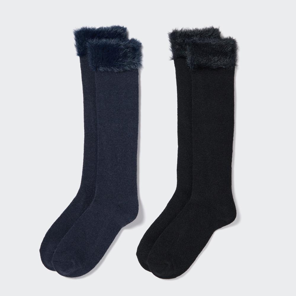 

Высокие носки UNIQLO GIRLS Heattech 2P (неистовство)