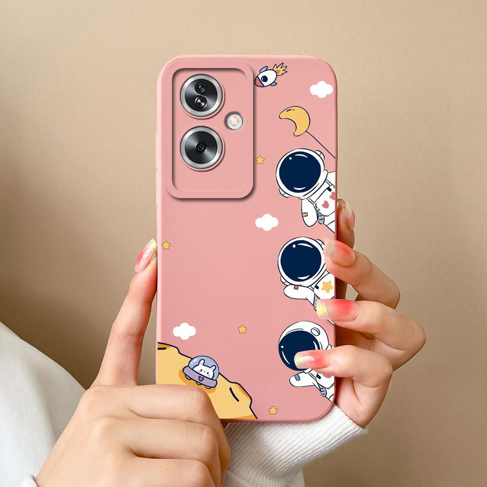 Case For OPPO A79 A2 5G Flower Soft Liquid Silicone Camera Lens Protection Phone Shockproof Back Cover For OPPO A79 A2 Funda