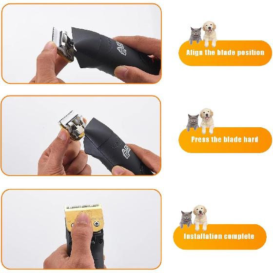 40 Blades Dog Grooming Blades Compatible with Andis/Oster A5/Wahl KM-10 Series Dog Clippers Replacement Blades,Detachable Dog Clipper