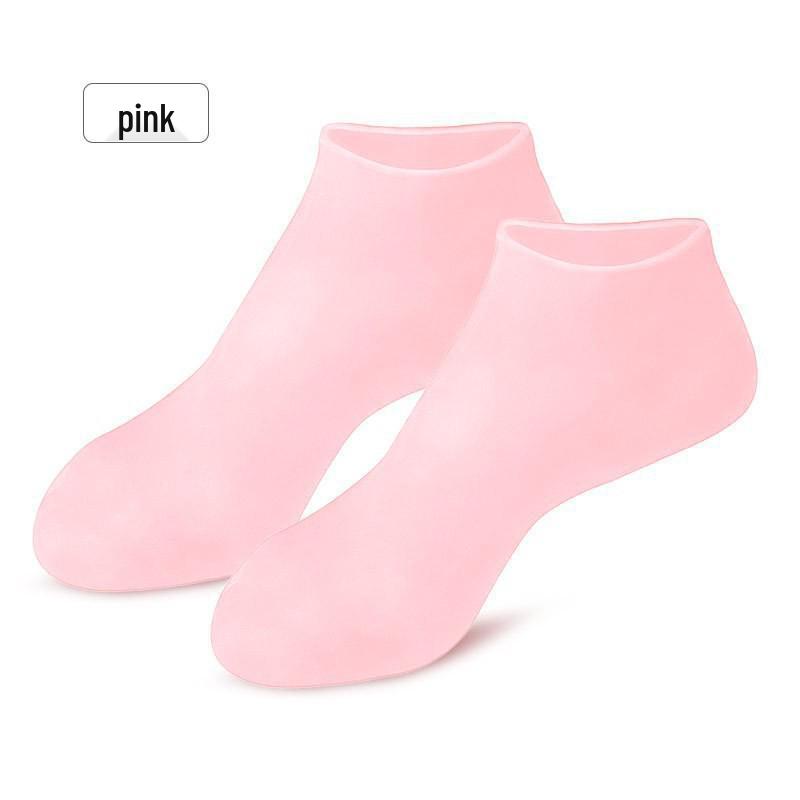 Unisex Silicone Moisturizing Heel-Guard Socks One Size