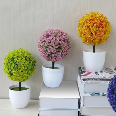Artificial Bonsai Decorative Home Decoration Plastic Simulation Plants Flowers for Office