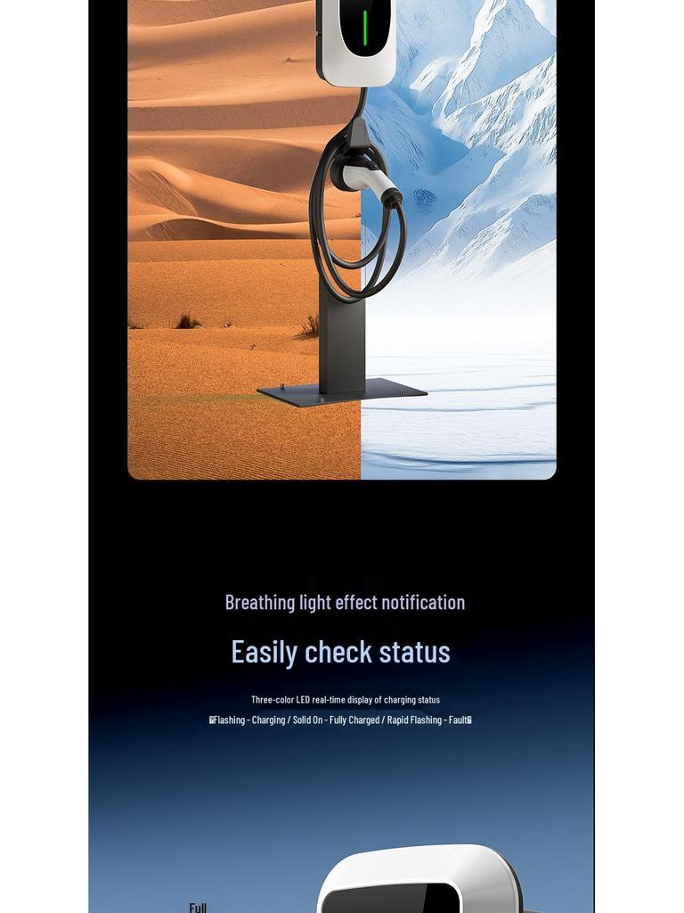 Type 2 European Standard 7kW EV Charger - Home AC Charging Pile for New Energy Vehicles