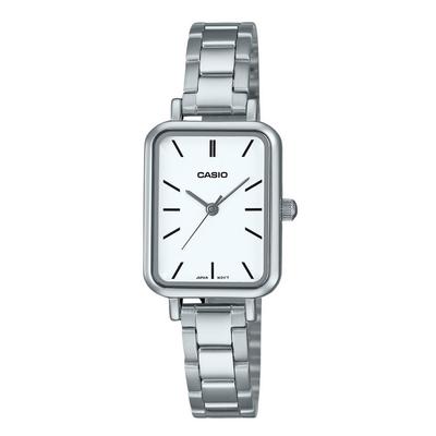 Standard Analog Stainless Steel White Dial Quartz LTP-V009D-7E Women's Watch