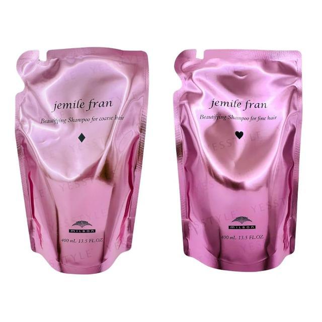 MILBON - Jemile Fran Beautifying Shampoo For Coarse Hair - 400ml Refill