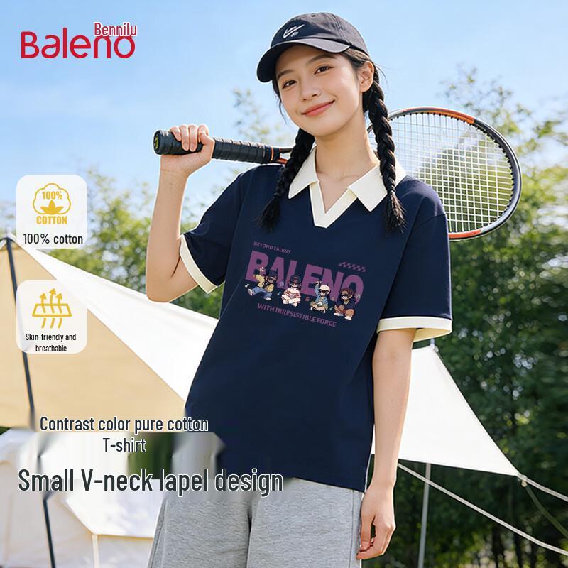 Baleno Women s V-Neck Hip-Hop Graphic T-Shirt 2XL