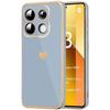 Protective Case - E.F.CONNECTION - Xiaomi Redmi Note 13 5G - Heart Pattern - Flexible - Blue