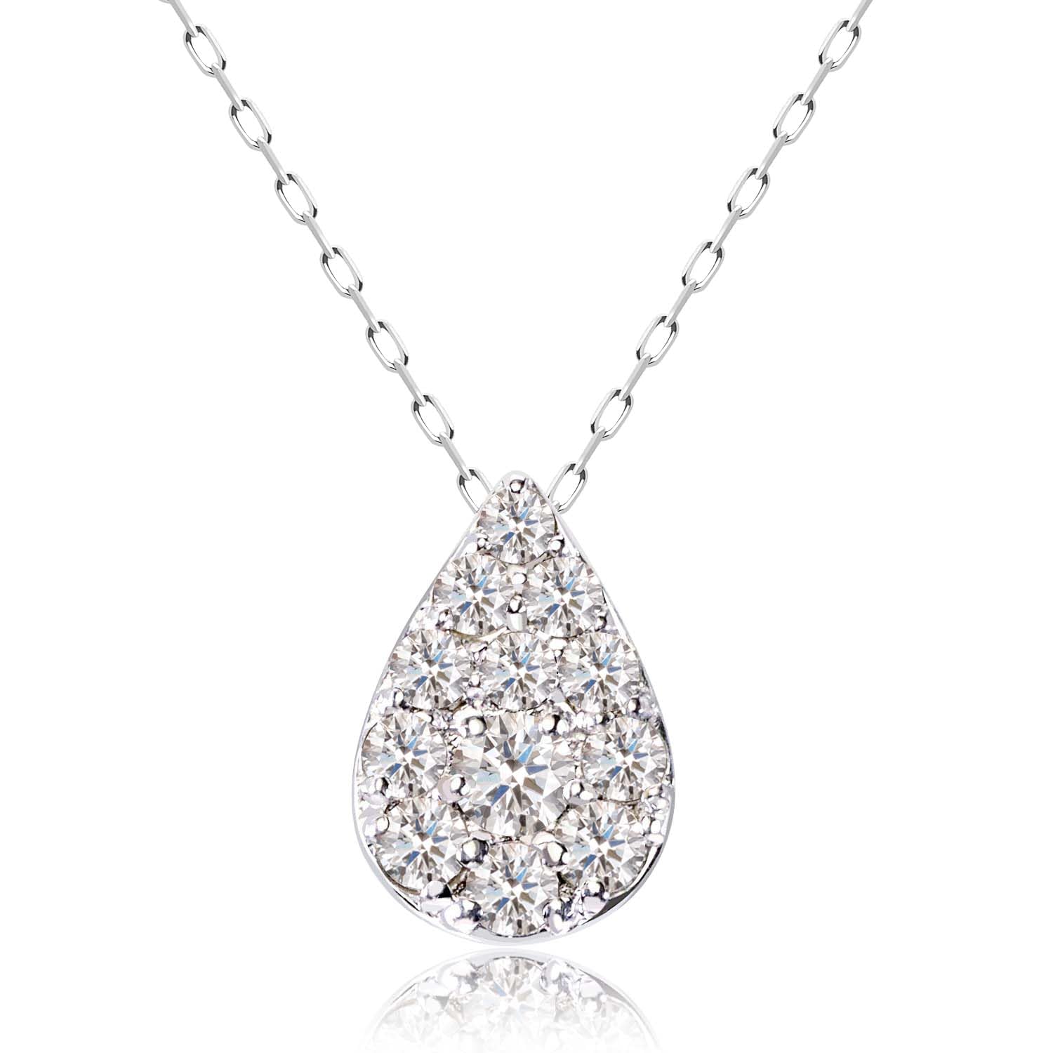 

Намисто Diamond Pave Drop Drop PT900 Platinum [Lara Christie] Жіноче 0,2ct lp51-0015-pt платиновий