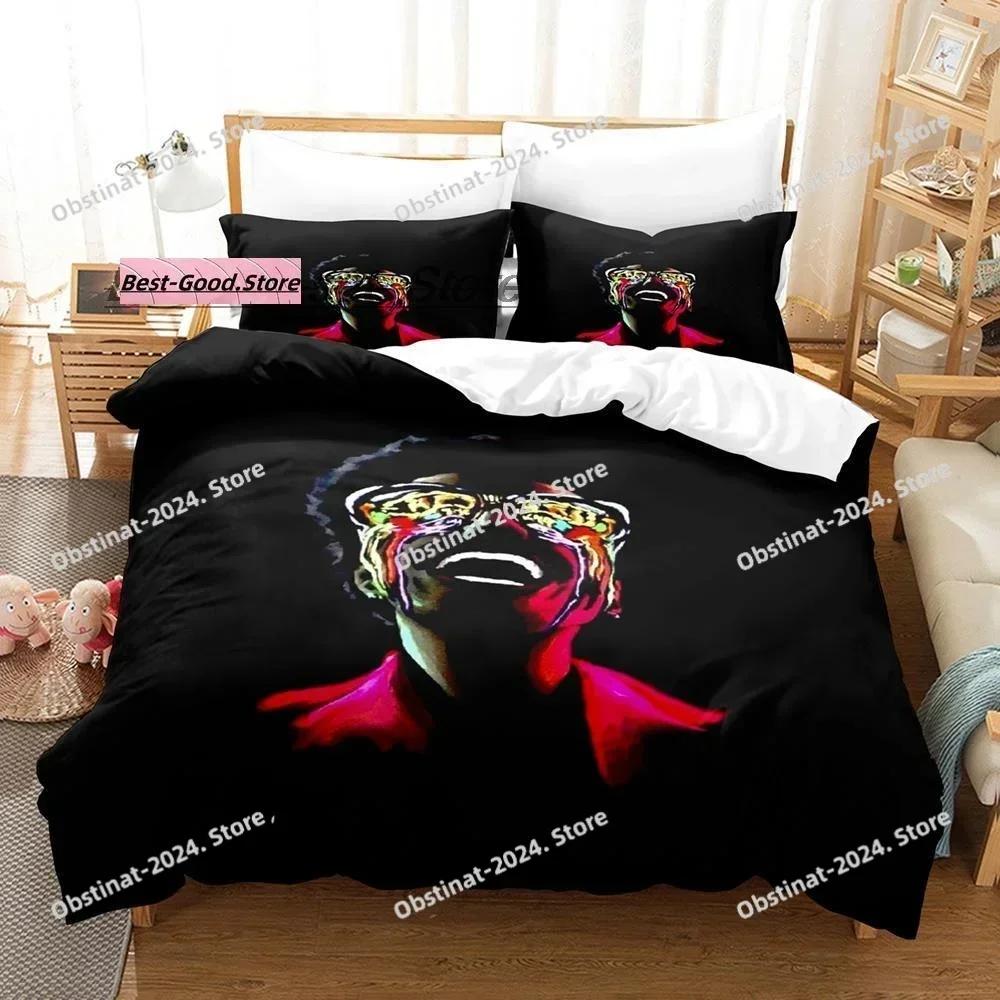 New XO The Weeknd Bedding Set Single Twin Full Queen King Size Bed Set Aldult Kid Bedroom Duvetcover Sets 3D Print Bed Sheet Set