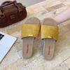 Fashion Slippers One-word Women's Summer Summer New Beach Out Flat-bottomed Superb Soft-bottomed Slippers