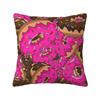 Custom Chocolate Donut Doughnut Cushion Covers Funny Pattern Food Soft Nordic Pillow Case Home Decor