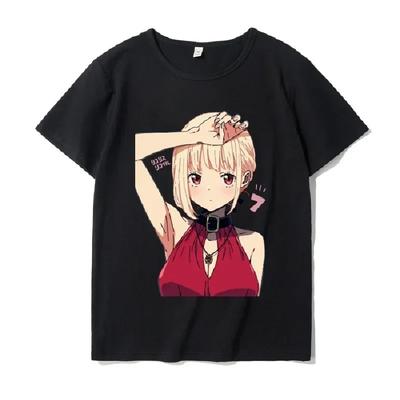 2024 Kawaii Graphic Women T Shirt Funny Anime T-shirt Female Clothing Cute Japanese Lycoris Recoil Street Tees Clothing Y2k Tops5