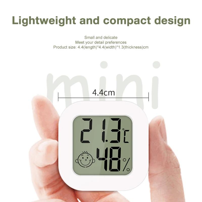 Mini Digital Temperature Humidity Meter: LCD Thermometer Hygrometer with Sensor for Indoor Outdoor Home Use