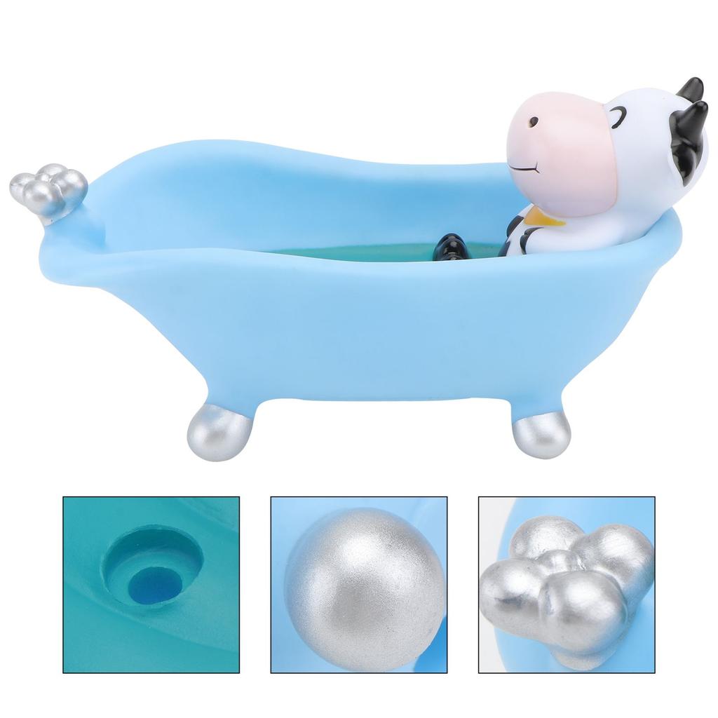 Cartoon Bathtub Soap Box Cute Animal Holder Kids Bathroom Case Drain Tray Portable Soap Dish Container NonMetal
