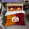 Biancheria da letto a tema Galatasaray FC Set 3 Pezzi Copripiumino Biancheria da letto decorativa per camera da letto per adolescenti Decorazione per la casa
