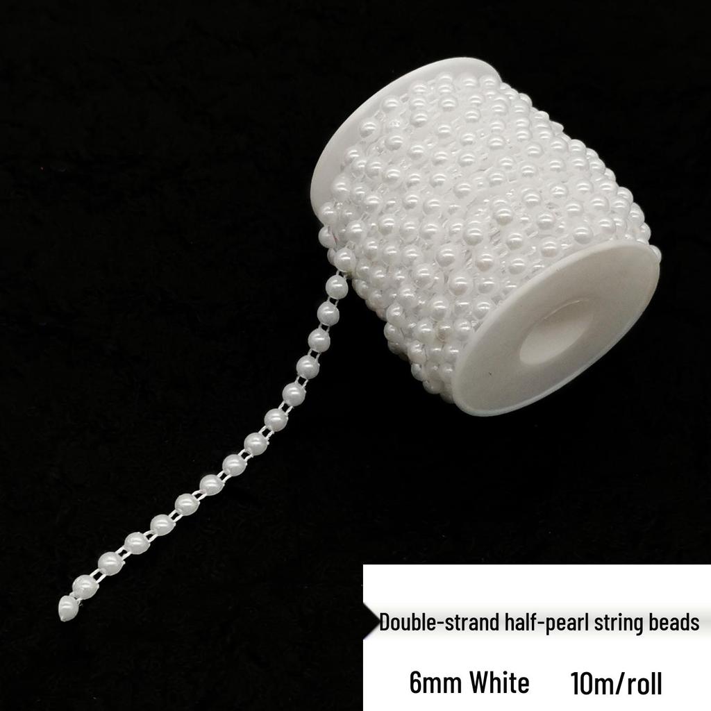 Double-Line Pearl Sunflower Snowflake Beads DIY Decoration