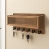 Wall Mounted Solid Wood Storage Rack Vintage Storage Shelf Key Rack  Home Organization