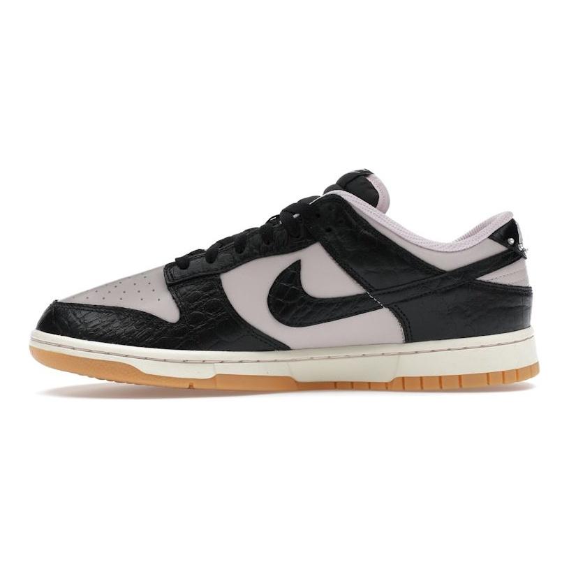 Nike Sneakers Unisex Dunk Low Nero Platino Viola Cocco Coccodrillo Viola Rosa-Schiuma Latte di Cocco HF9191-001