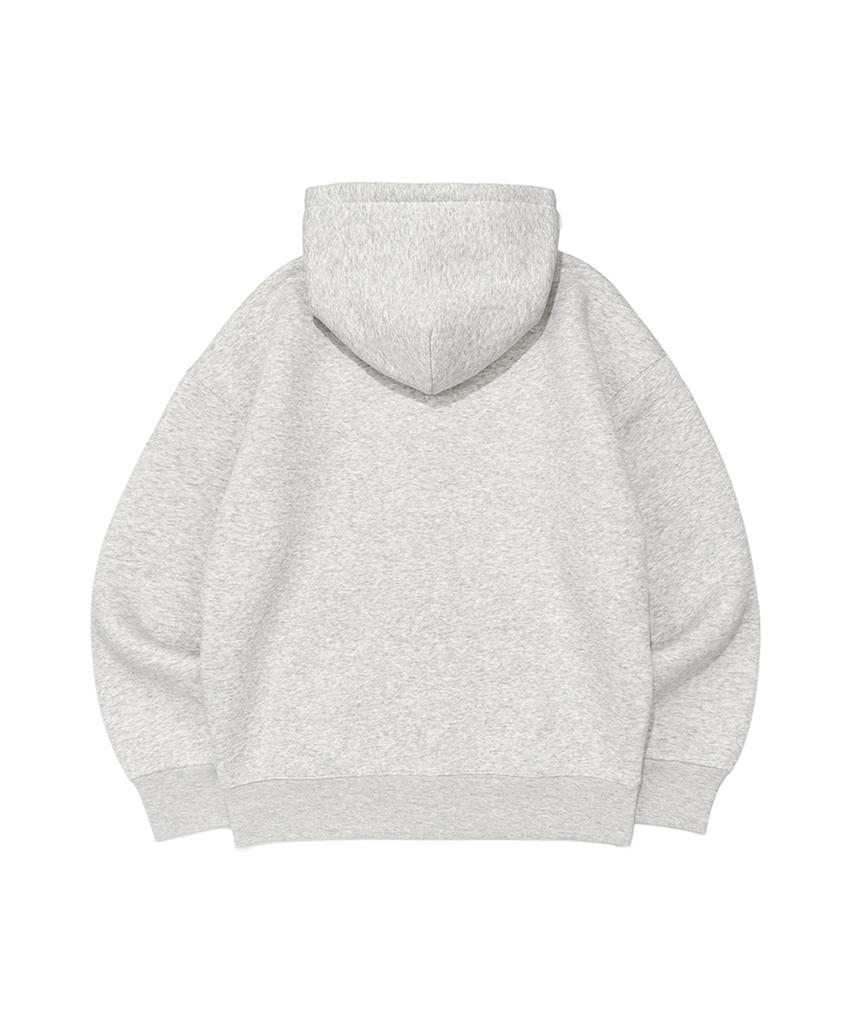 Becanvas Becanvas Fleece Overfit Hood Zip-Up (Light Melange)