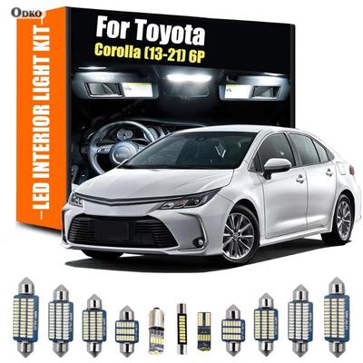 For Toyota Corolla 2013- 6Pcs Car LED Interior Bulb Kit Map Dome Reading Trunk Light Kit Car Lights Signal Lamp