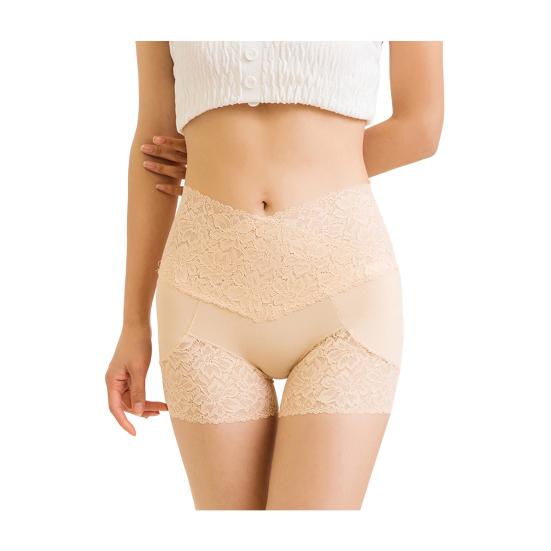 High Waist Lace Shaping Shorts Seamless Breathable Shapewear Tummy Control Panties Hip Lifting Underwear for Daily Wear