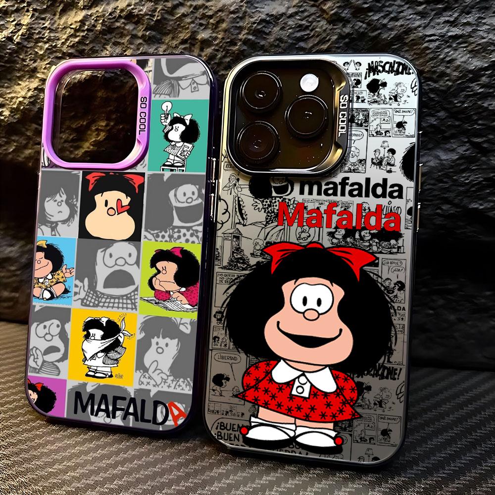Anime Girl M-Mafalda Phone Case for Xiaomi Redmi Note 7 8 9 9S 10 11 12 13 14 15 Pro Plus 4G 5G Anti Fall Matte Back Cover
