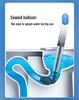 Stainless Steel Kitchen & Bathroom Floor Drain Dredger | Pneumatic One-Shot Pipe Cleaner