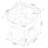 Elevated Cat Bowls, Tilted Raised Bowls for Water Dish Feeder Cats Small Dogs