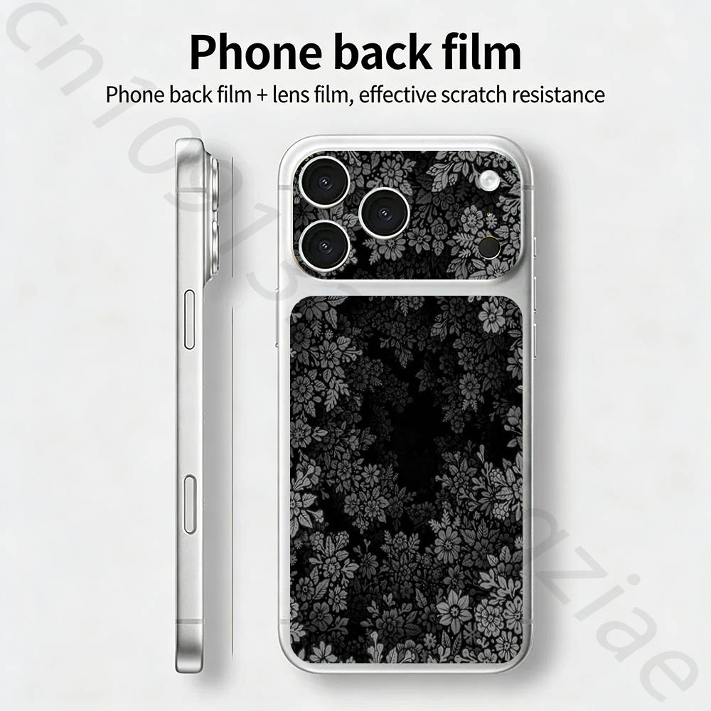 flower TICKET Decal Skin Wrap for iPhone 17 Pro/Pro max Protective Film for Back, Frame, Camera
