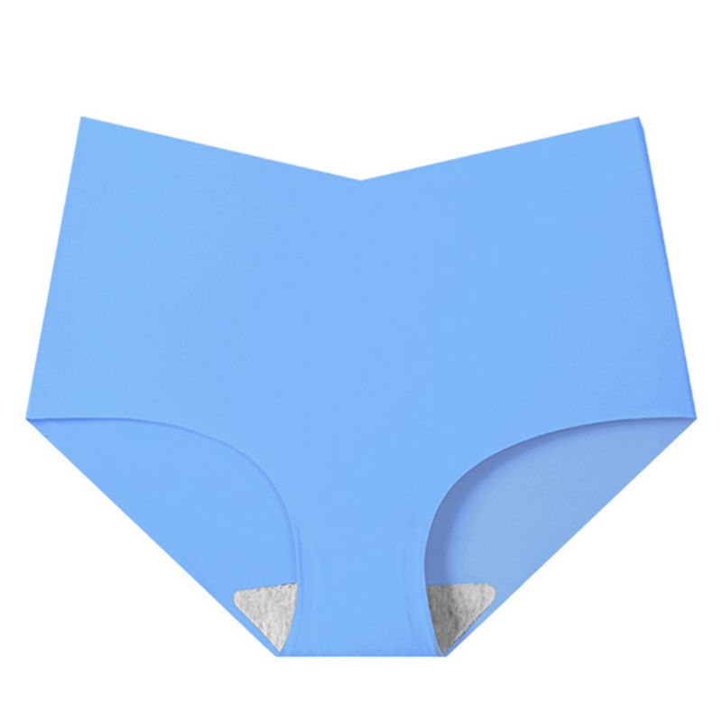 Women Solid Color Comfortable Antibacterial Briefs