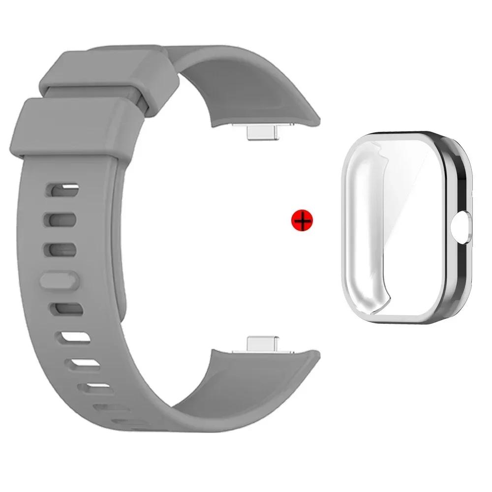 Watchband + Case For Xiaomi Redmi Watch 4 Strap Replacement Silicone Strap For Xiaomi Redmi Watch4 Correa Bracelet Cases Cover