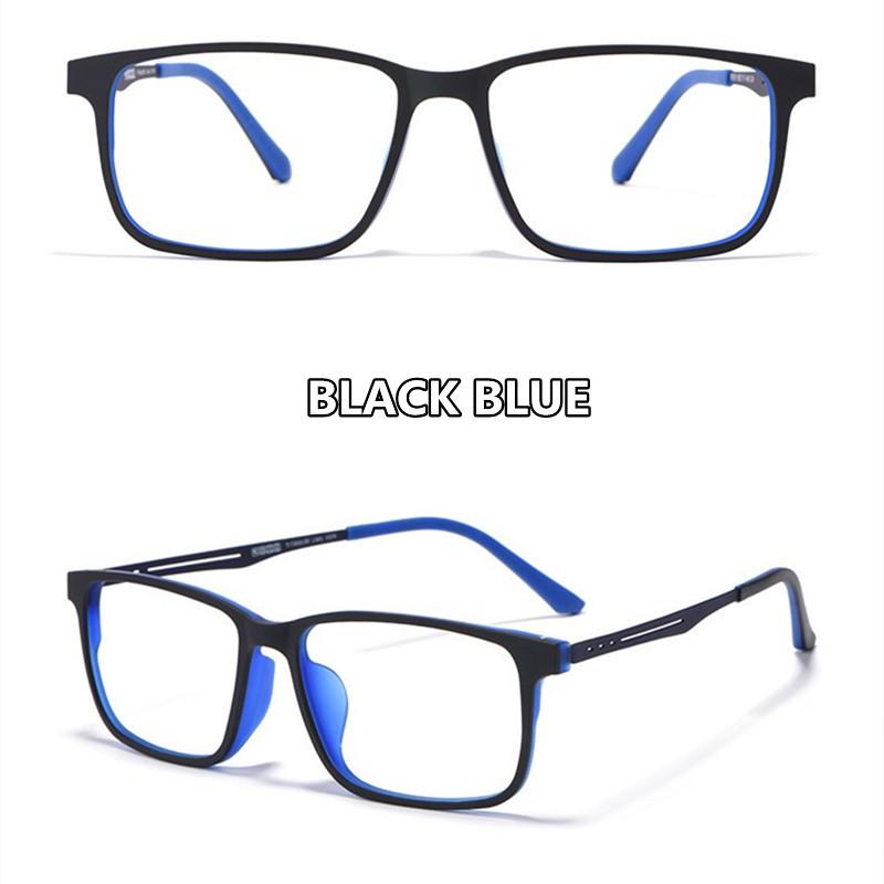 Ultra-Light Pure Titanium Blue Light Blocking Reading Glasses Men Photochromic Large Frame Eyeglasses for Outdoor Business