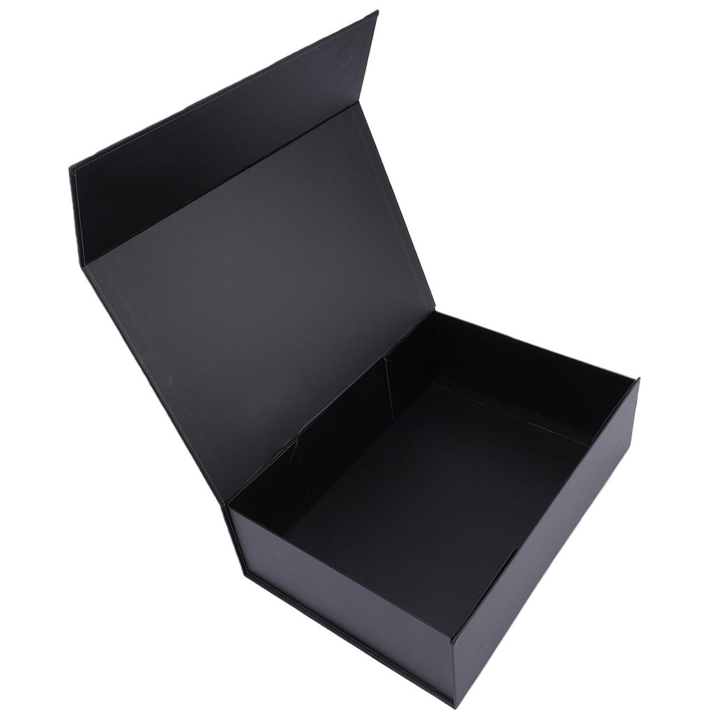 Gift Box Flip Open with Magnet Lid for Presents Packaging Valentine Day Mother Day Birthday Proposal Large Black with