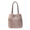 Plush Bag Women's Japanese and Korean Ins Fashion Portable Bucket Bag Furry Crossbody New Autumn and Winter Fur Bag