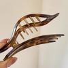 2pcs/3pcs New Large Hair Claw Clip Simple Bun Maker Duckbill Hair Clip for Ponytail Updo Leaf Shape Grab Hairclips for Women