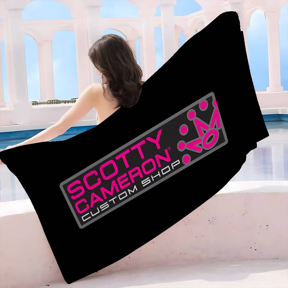S-Scotty C-Cameron Sign Bath Towel Microfiber Soft Water Absorbing Breathable For Girl Kids Decorative Cartoon Beach Towel