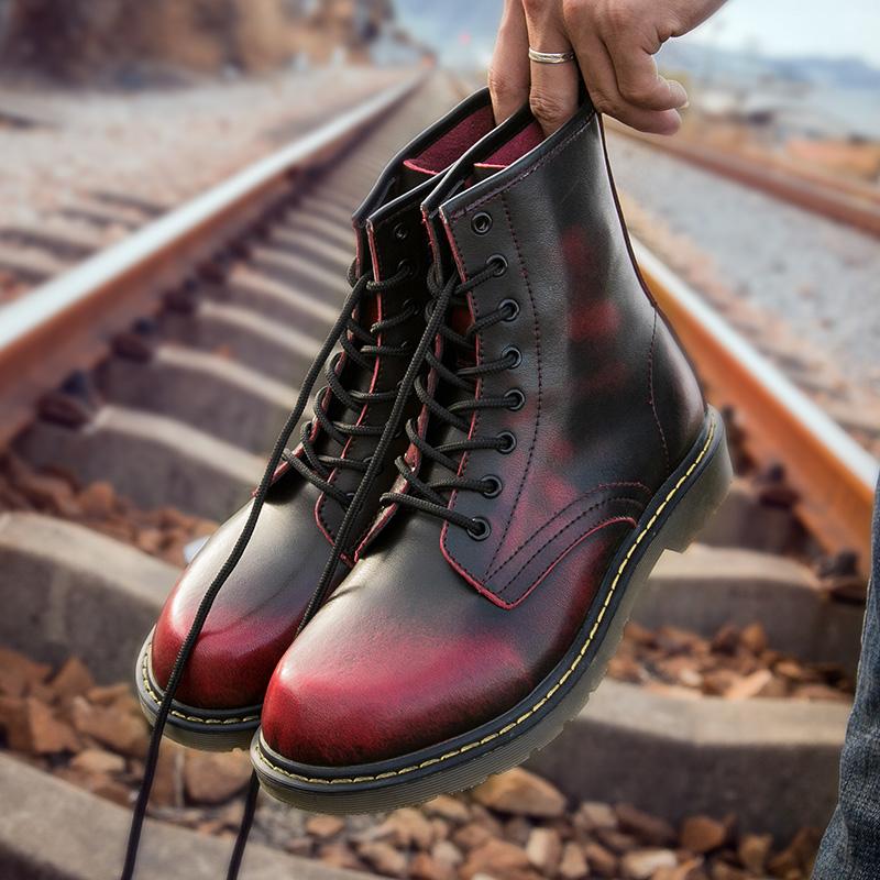 Fashion Men s Boots British Style High Top Casual Sneakers Men Luxury Designer Work Shoes Outdoor Anti slip Motorcycle Boots Mal 38 9759₽