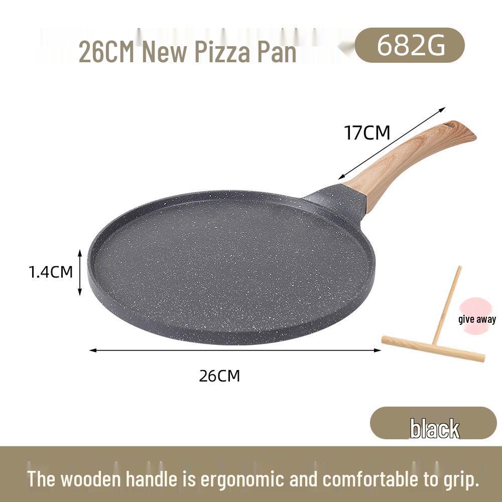 Non-Stick Medical Stone Pan: Ideal for Pizza, Crepes, Steak, Omelettes, and Pancakes