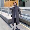 Chinese opera long college style down jacket women's winter fashion thickened loose warm white goose couple coat tide