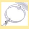 Ziyun Silver S925 Easter Egg Pendant: Fashionable, Openable, DIY Beaded Accessory SCC1465