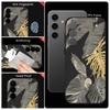 Withered Leaves Patterned Silicone Phone Cover For Samsung Galaxy A56 A17 A26 A16 A36 A55 A54 A53 A15 S24 S25 S25 S22 S23 Plus Lanyard Soft Cover