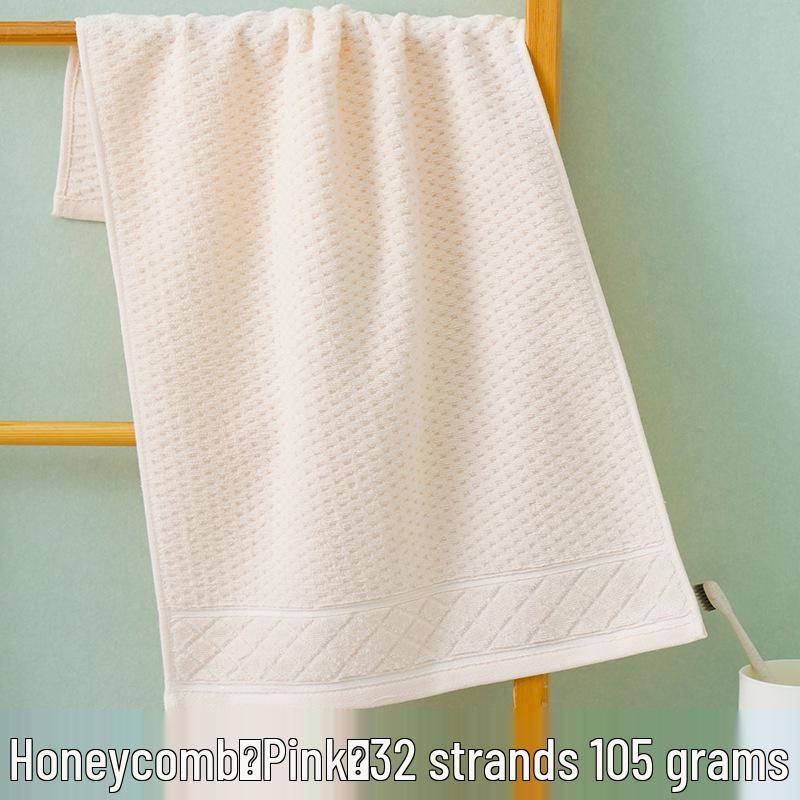 Thick Absorbent Pure Cotton Face Towel with Embroidered Logo for Adults