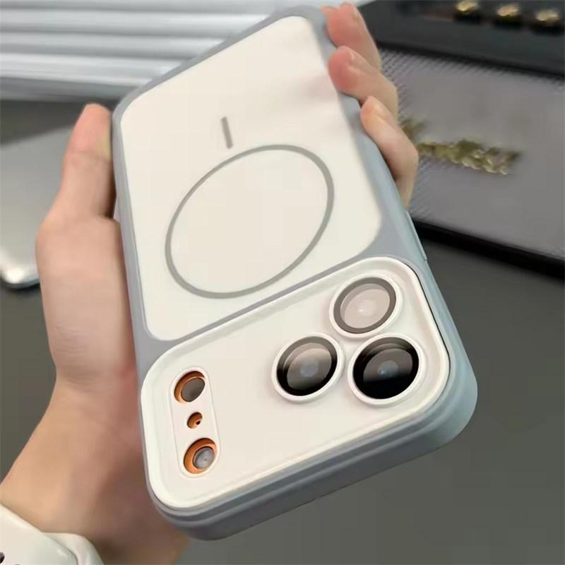 For Magsafe Magnetic Phone Case For iPhone Instantly Turn 17 16 15 14 Plus 13 Pro Max Wireless Charge Matte Non-slip Cover