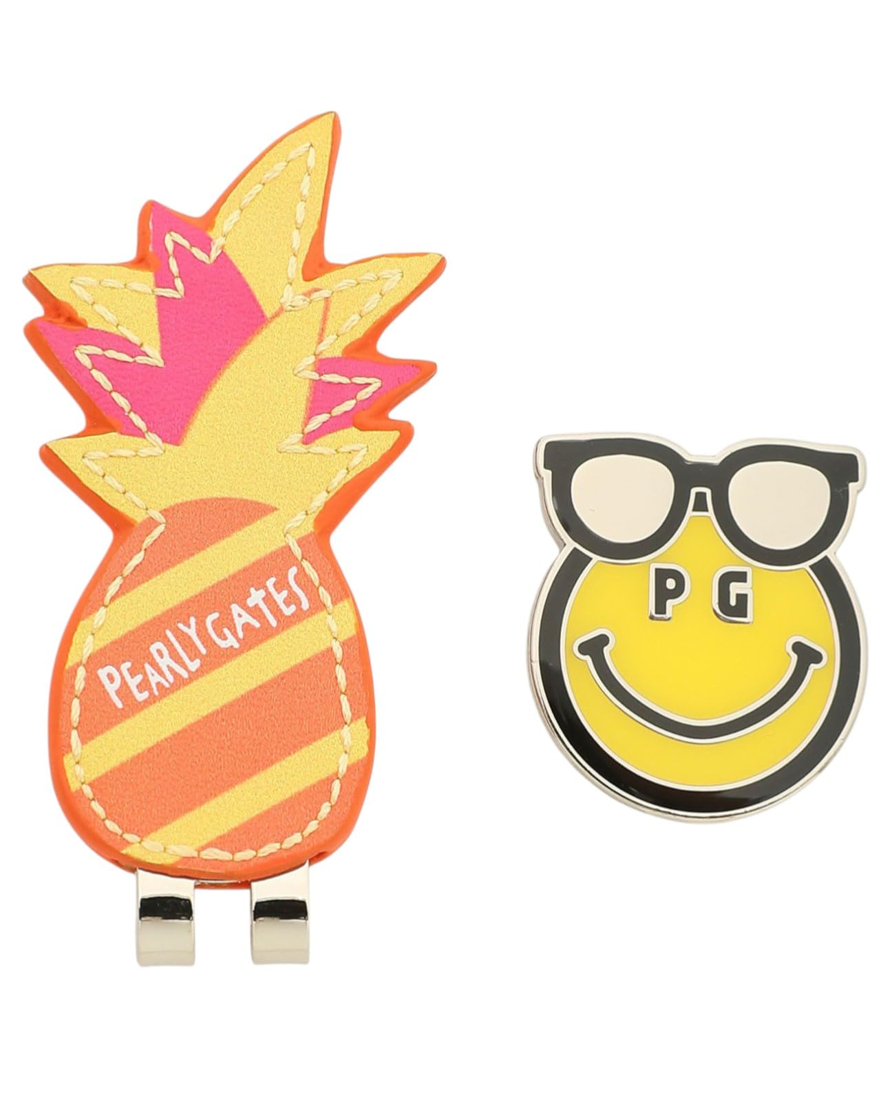 

PEARLY GATES Golf Marker (Pineapple Shape, Synthetic Leather) 053-5284806 150_Orange FR