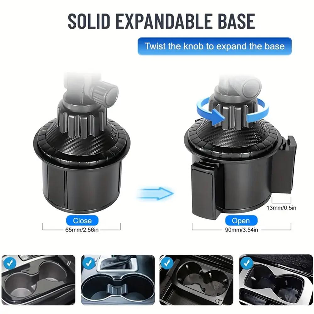 Magnetic Phone Holder Installation of Water Cup in Car for Magsafe 16 15 14 13 12 Samusng 360° Rotation Cell Mount
