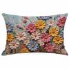 New Decorative Pillowcase 3D Three-dimensional Effect Floral Pillowcase Sofa Cushion Cover Digital Printing