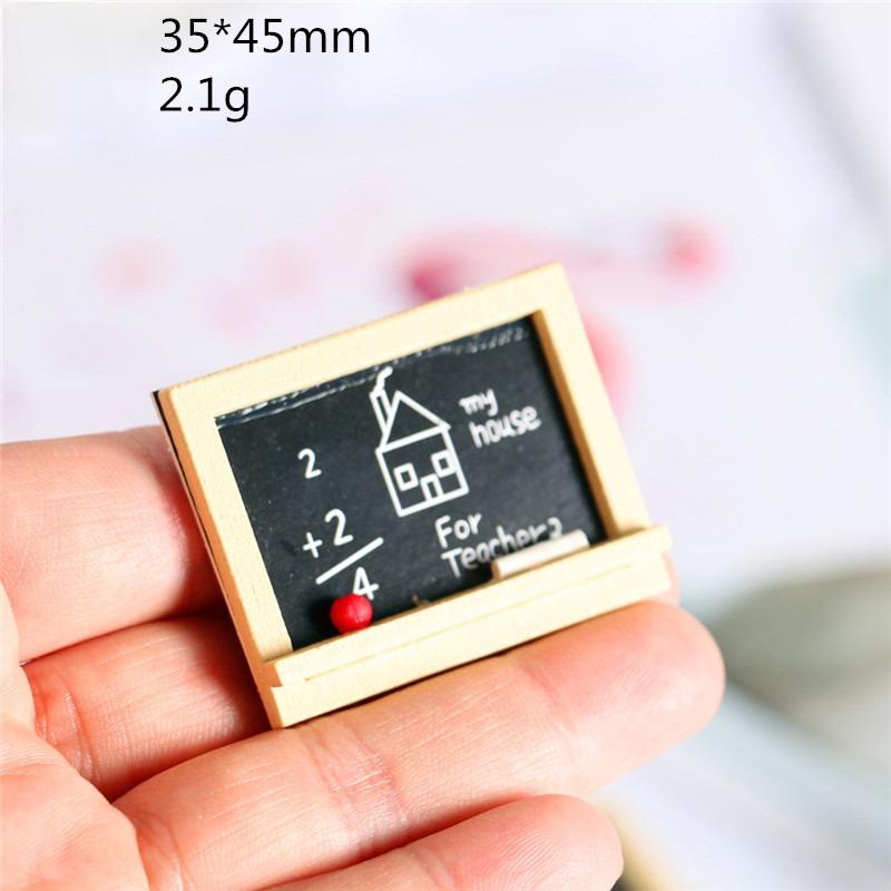 1:12 Forniture Scolastiche in Miniatura per Casa delle Bambole Modello Lavagna in Miniatura Lavagna Piccola Accessori per Casa delle Bambole Cavalletto in Legno per Pittura