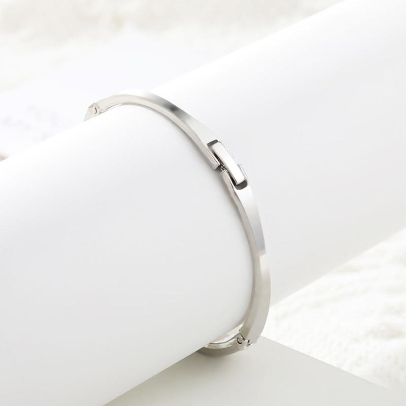 2025 New Luxury Jewelry Stainless Steel Bracelets & Bangles Female Heart Forever Love Charm Bracelet For Women Gifts