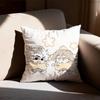 Cherry Crush Chibi Anime  Pillow Case Antidustmite Pillowcase Invisible Zipper Silky Short Plush Sofa Cushion Cover