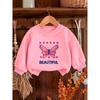 European sizes Bright Colored Printed Pattern, Comfortable and Skin Friendly for  Kids, Versatile Round Neck Hoodie for Daily Use