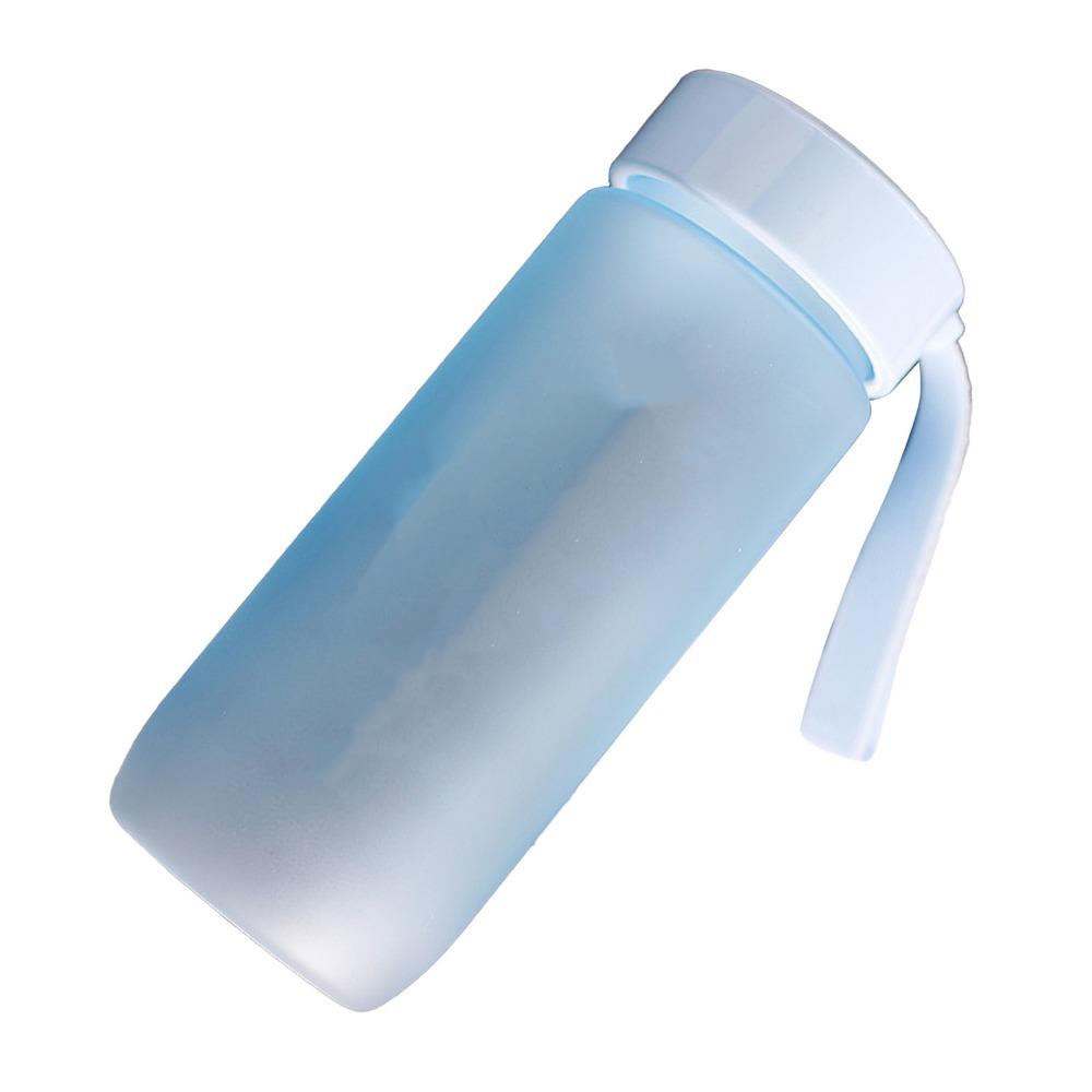Matte Finish Sports Water Bottle 600ml/20.29oz Water Bottle Durable Plastic Water Bottle  Gym